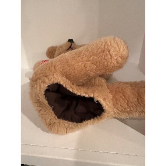 Vintage Brown Teddy Bear plush hand puppet 13 inches - Picture 4 of 6
